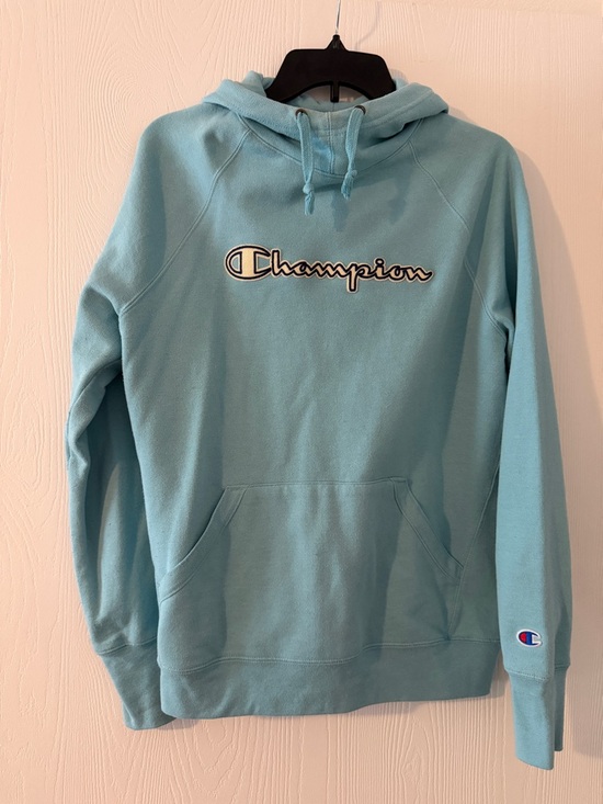 Champion Tops - Champion Women’s Pullover Hoodie - Light Blue